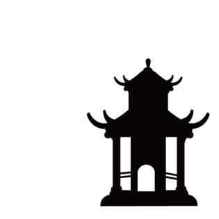 亭子装饰矢量元素