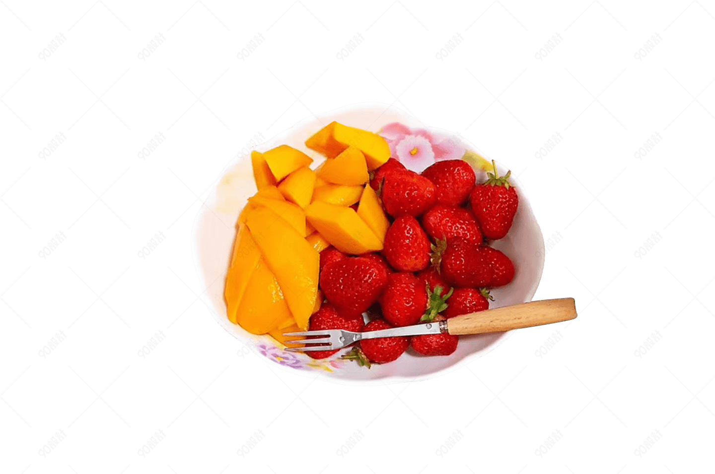 水果草莓芒果叉子果盘