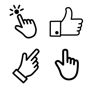 手指简笔画图片大全