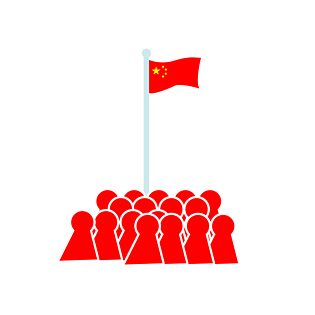卡通红旗图片大全