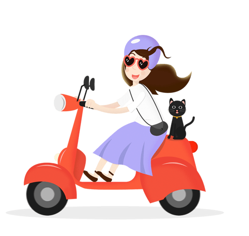 旅游车pngpsd2000*2000卡通手绘暑假旅行出游贴纸pngpsd2000*2000卡通