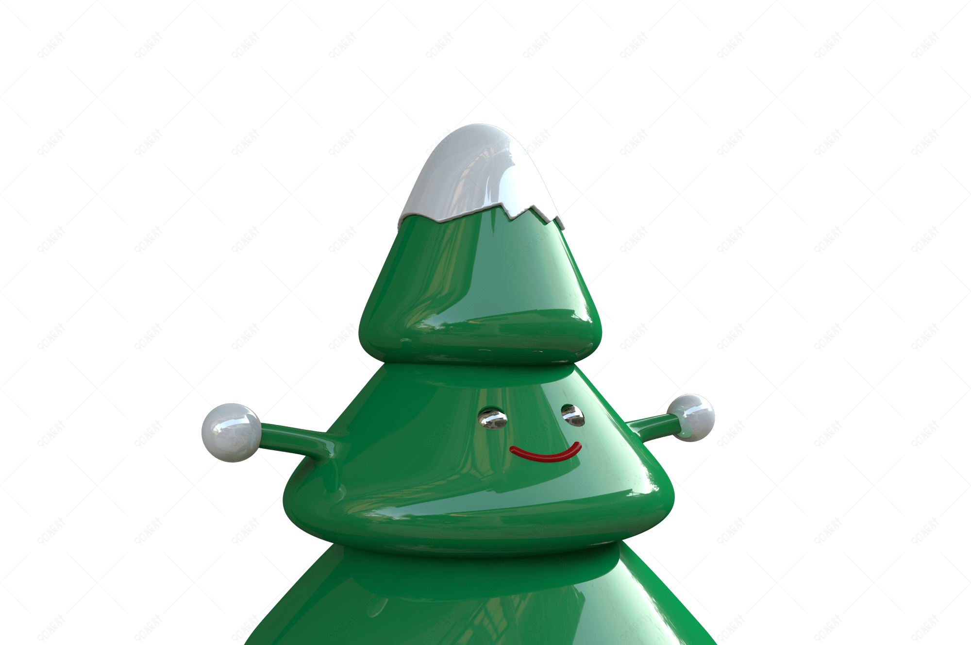 c4d拟人圣诞树