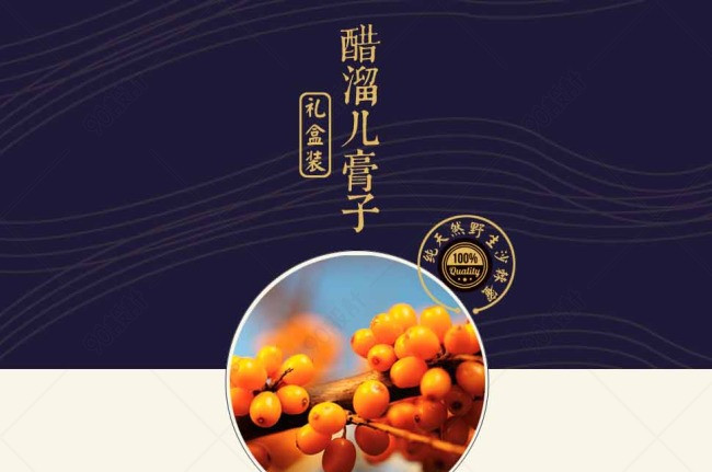 山西特产沙棘蜜醋溜儿膏子宝贝详情页