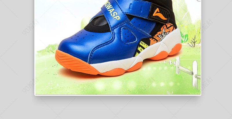 淘宝天猫清新卡通儿童运动弹簧鞋主图直通图