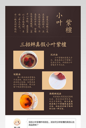 京东简约时尚珠宝饰品通用小叶紫檀珠子详情页