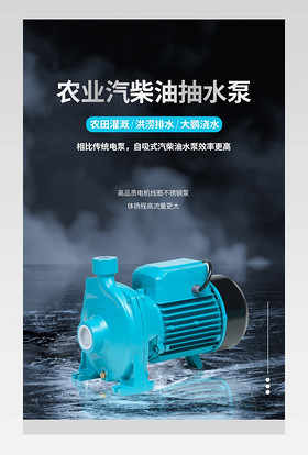 简约大气柴油水泵五金工具详情页描述