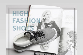 秋冬鞋子女鞋系带高帮鞋详情页描述