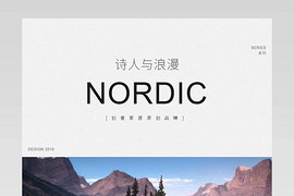 时尚简约北欧风实木床家具详情页