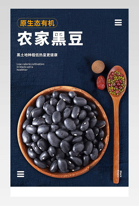 电商原生态纯天然农家有机黑豆产品详情页