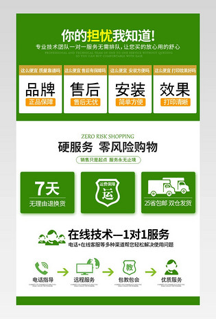 买家购物须知售后服务模板PSD