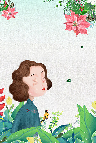 母亲节温馨海报背景