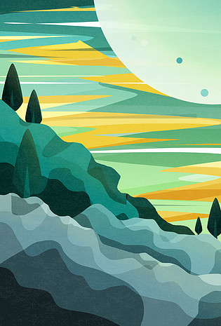 海边礁石风景背景