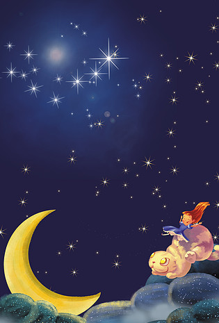 星空梦幻唯美背景