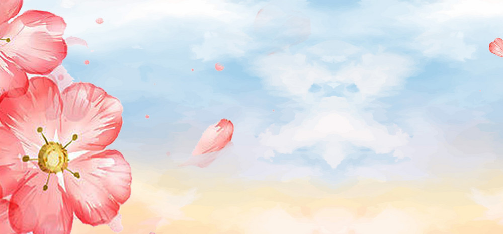 化妆品唯美彩色背景唯美海报banner