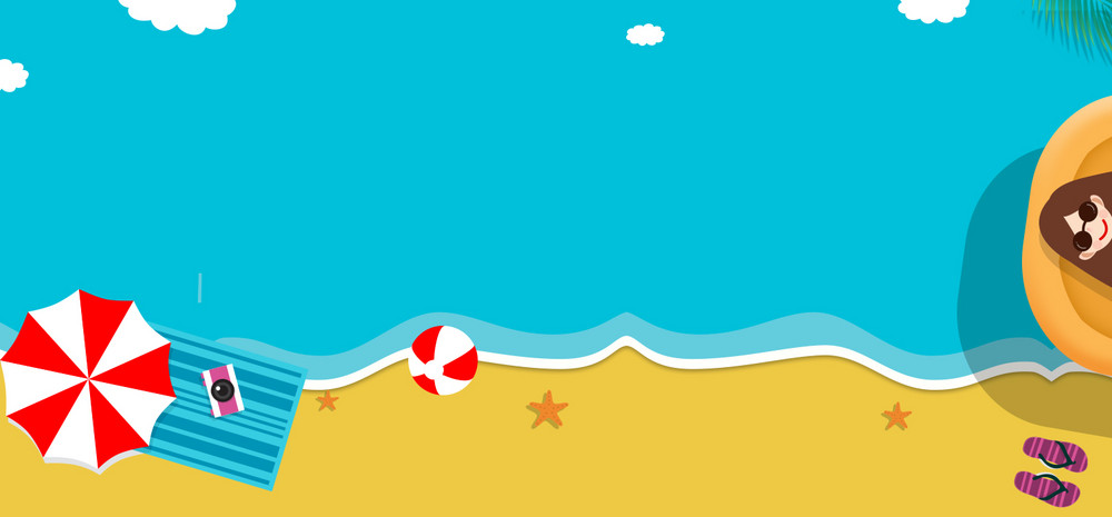 暑假生活海边夏令营已下载3次1920x1200创意合成旅行背景已下载3次