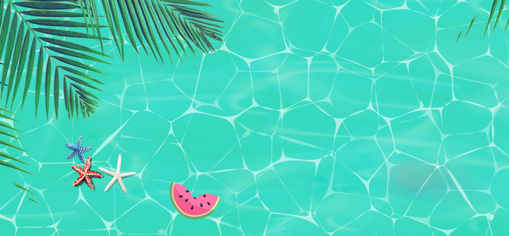 绿色纹理质感清凉夏季背景