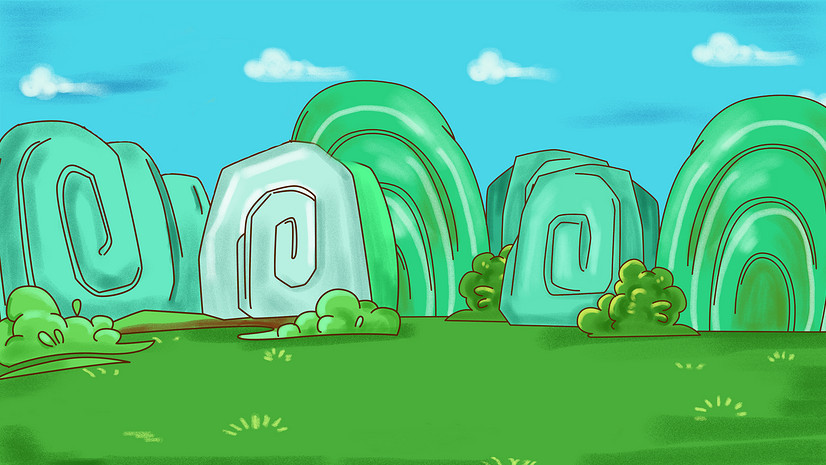 手绘卡通户外海报背景