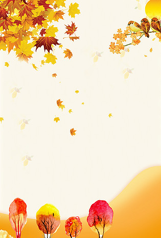 秋天树叶背景