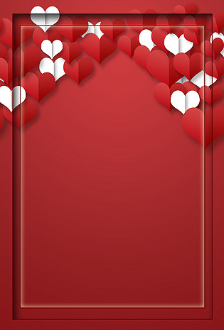 情人节海报psd背景