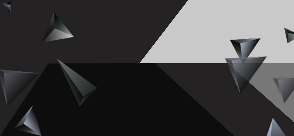 黑白灰拼接创意banner背景2