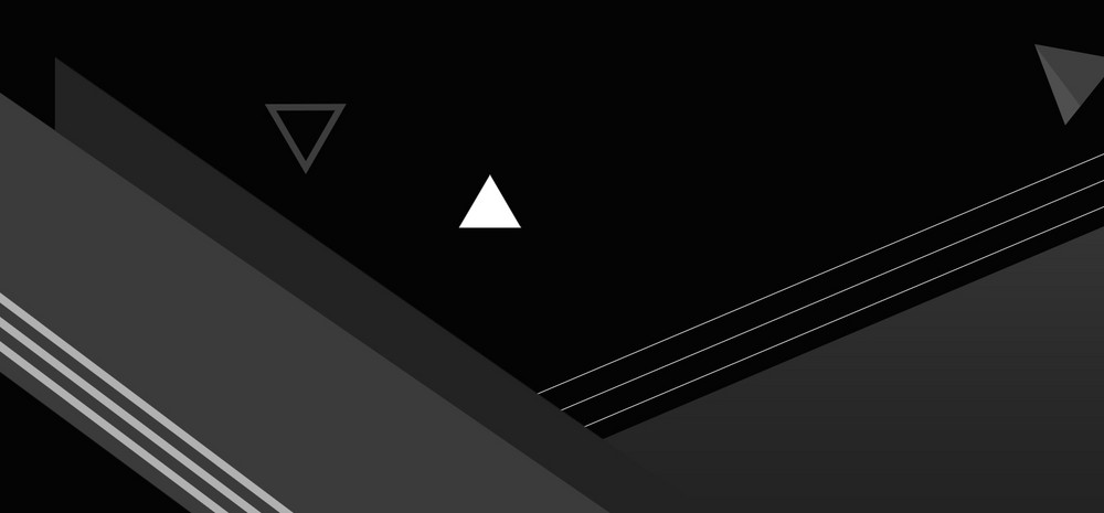 黑白灰大气线条时尚促销banner