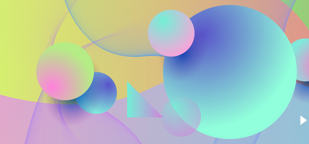 矢量流体渐变banner