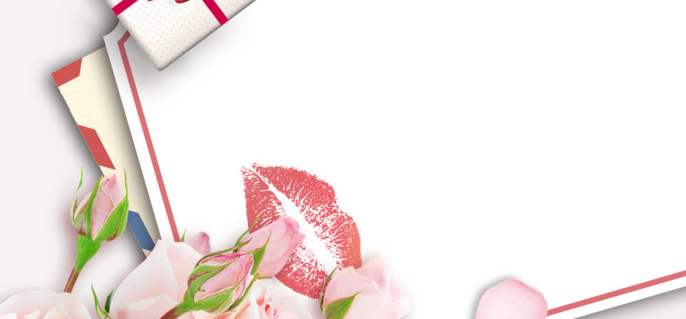 彩色创意口红装饰背景