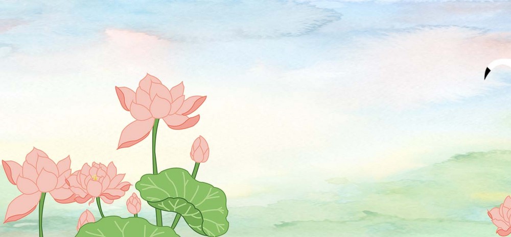 处暑节气淘宝背景图片