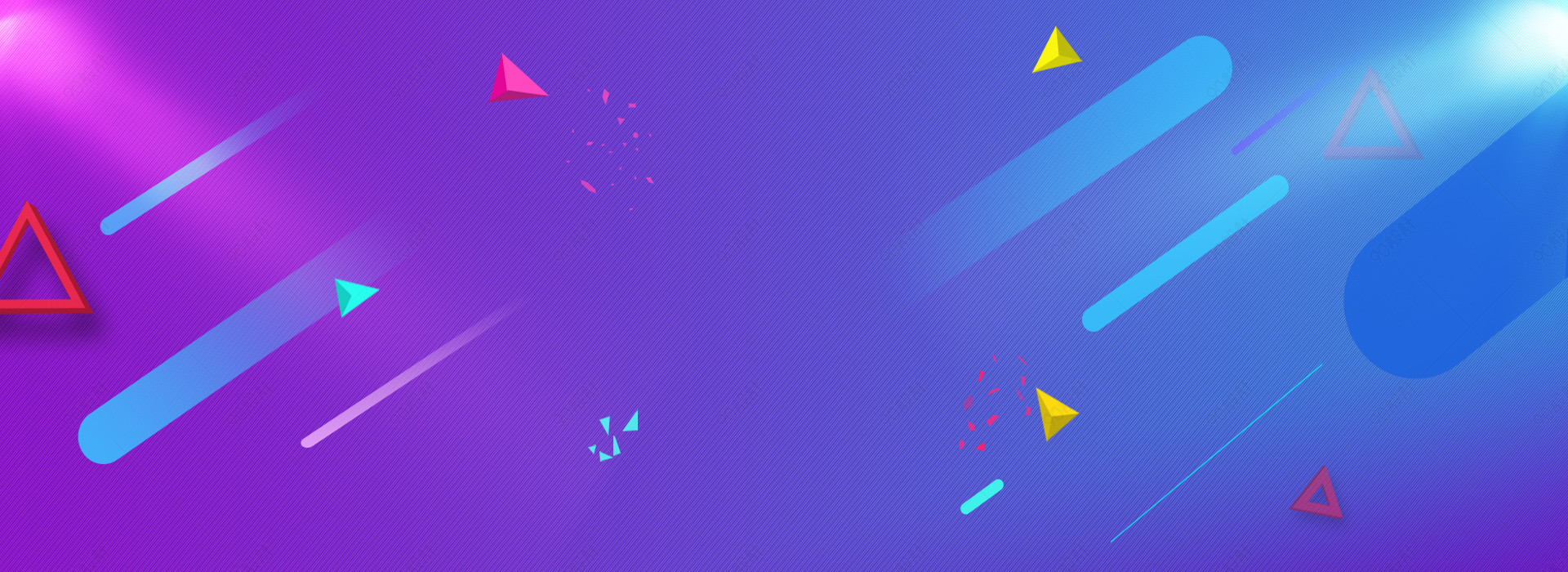 紫色色几何促销背景banner【电商背景psd】-90设计网