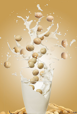 豆浆食品饮料背景