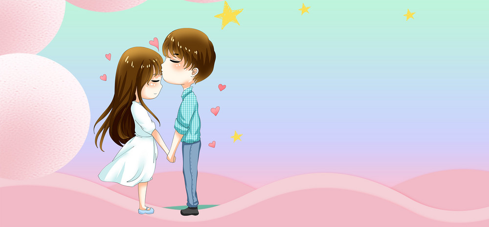 粉色爱情背景模板