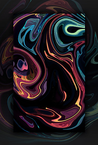 粒子色彩渐变点连成线激光黑色质感纹理背景已下载3次1920x1200文摘