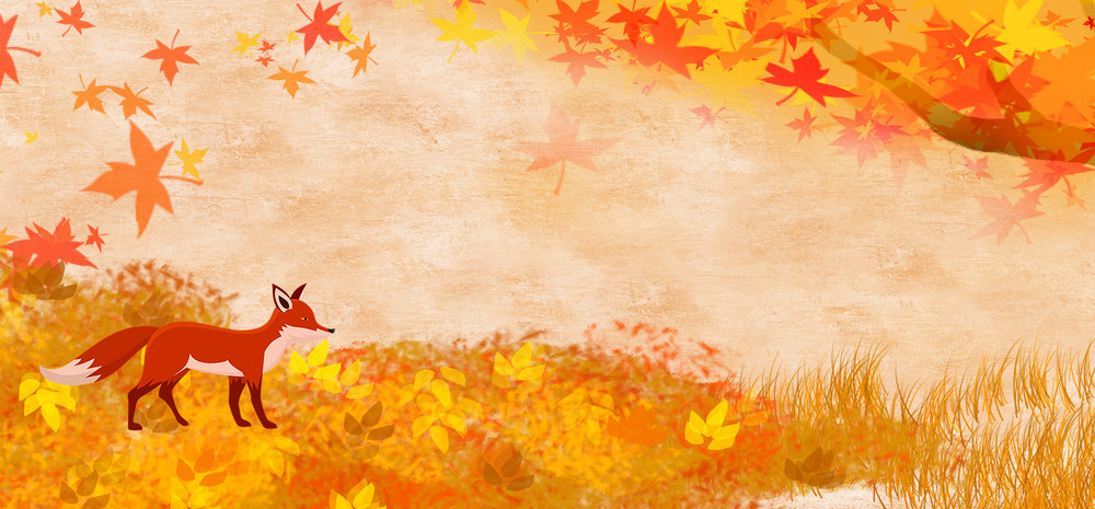 秋天卡通背景背景