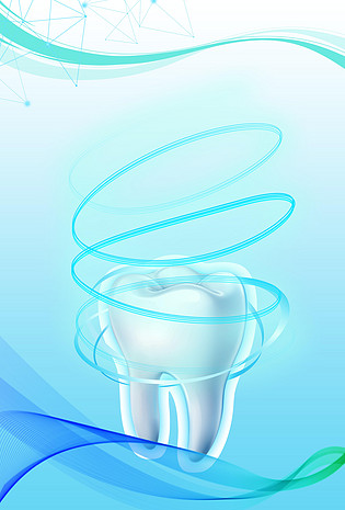 全国爱牙日简约科技海报已下载3次1920x1200卡通牙齿护理背景已下载3