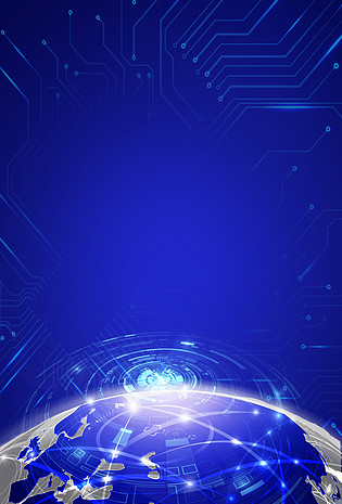 地球蓝色科技5g时代背景