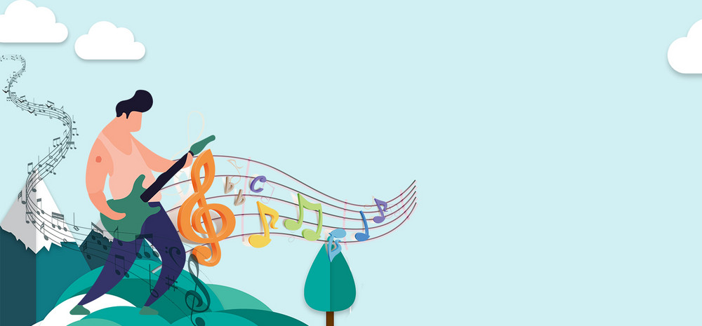 简约音乐海报背景