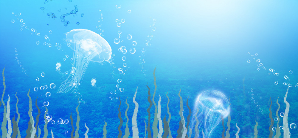 海底世界PPT背景图图片