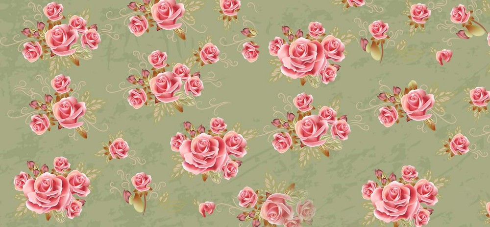 复古花朵布纹纹理海报背景