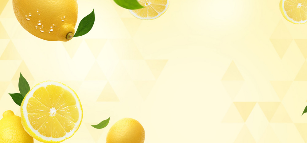 黄色清新水果主题柠檬淘宝电商banner