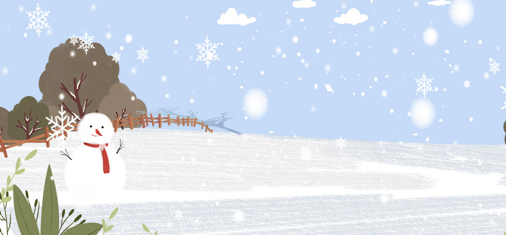 冬天海报背景