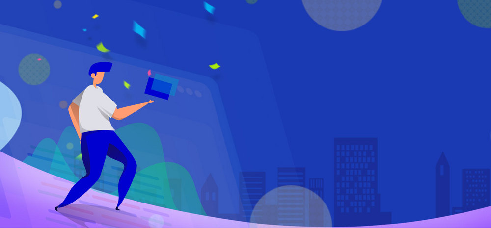 创意合成商务简约背景banner