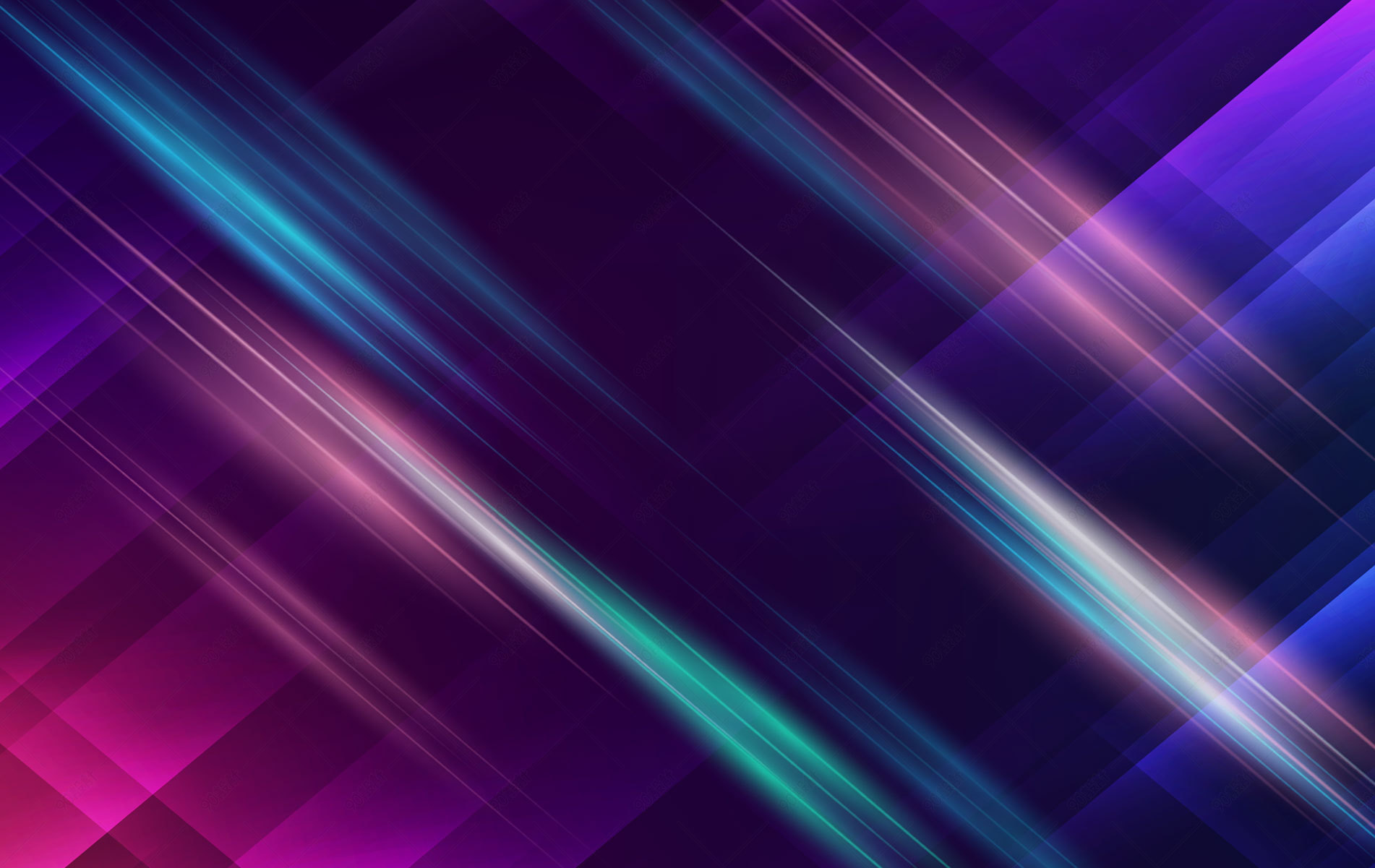 炫彩紫色科技风年会展会背景图片