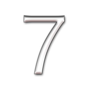 透明数字7