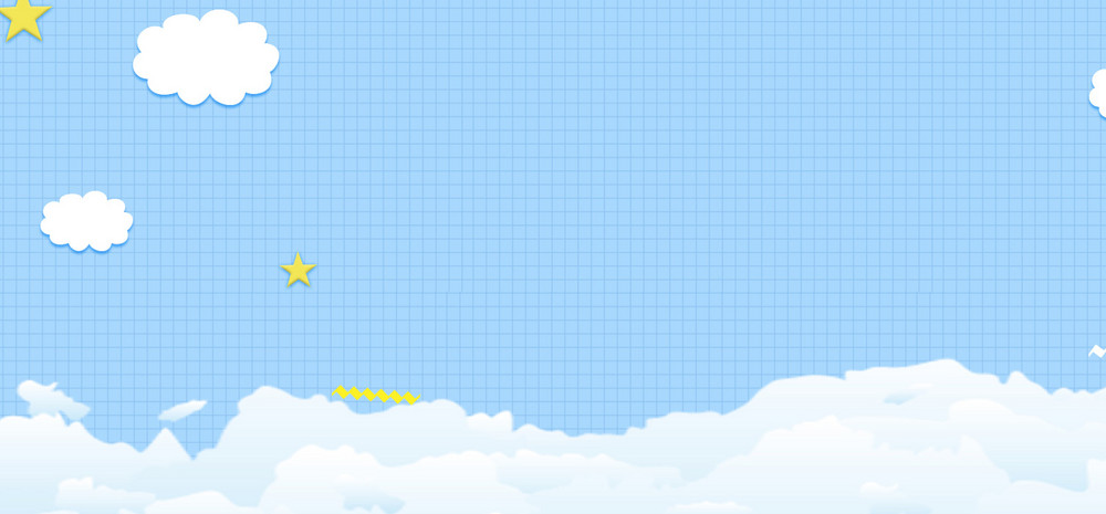 蓝色几何图形格子可爱卡通纹理童装海报背景