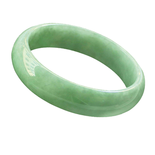 满绿糯种翡翠玉