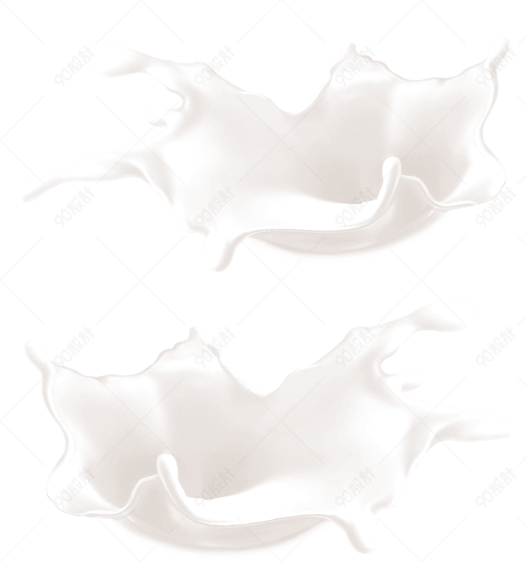 白色奶浪png素材