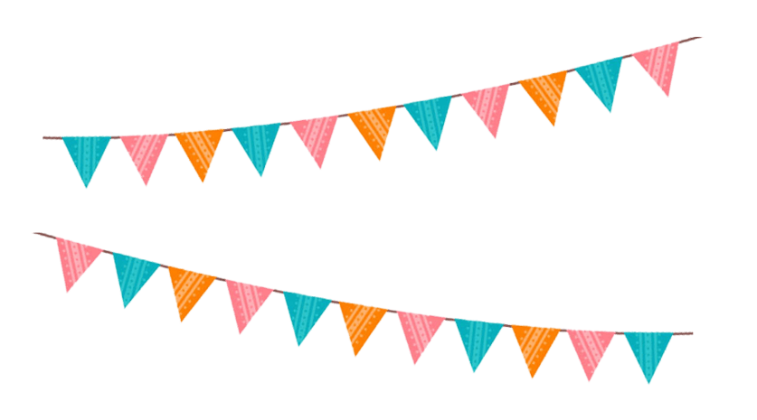 三角彩旗图片大全