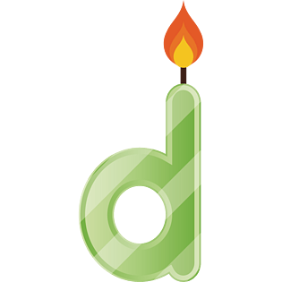 卡通字母d图片大全