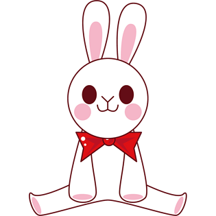 卡通手绘可爱兔子png