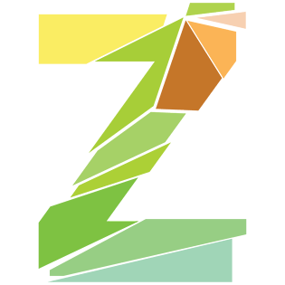 卡通彩色时尚个性几何拼接英文字母z